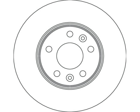 Brake disc DF6720S TRW