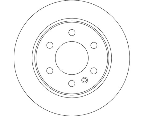 Brake disc DF6723S TRW