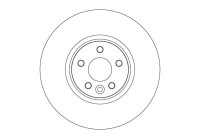 Brake disc DF6724S TRW