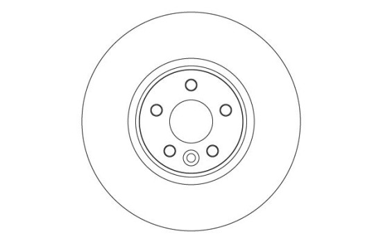 Brake disc DF6724S TRW