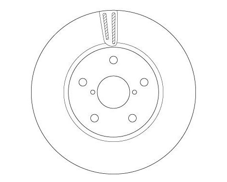 Brake disc DF6727S TRW