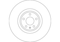 Brake disc DF6729S TRW