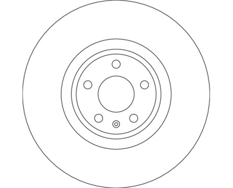 Brake disc DF6729S TRW