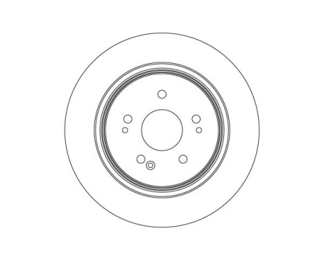 Brake disc DF6730 TRW