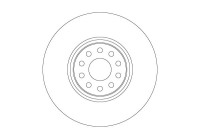 Brake disc DF6733S TRW