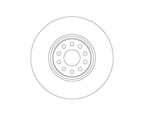 Brake disc DF6733S TRW