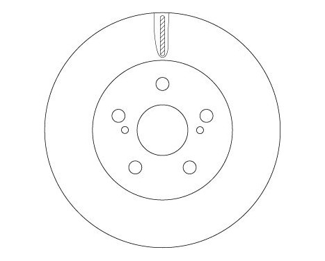 Brake disc DF6734 TRW