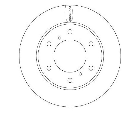 Brake disc DF6735 TRW