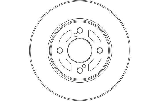 Brake disc DF6738 TRW