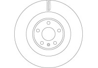 Brake disc DF6750S TRW