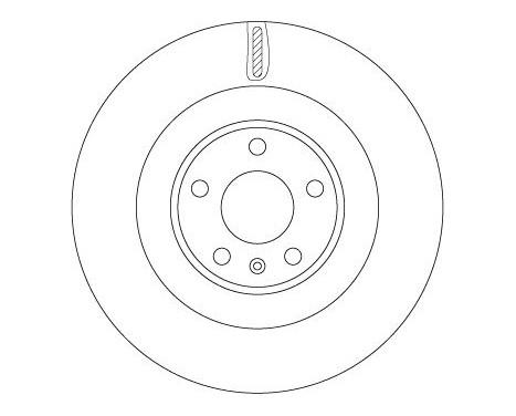 Brake disc DF6750S TRW