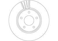 Brake disc DF6754 TRW