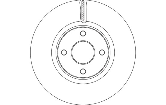 Brake disc DF6761S TRW