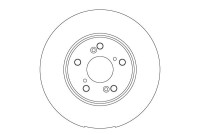 Brake disc DF6762S TRW