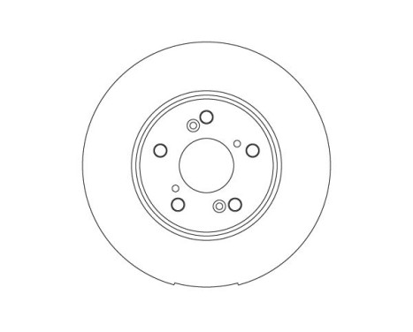 Brake disc DF6762S TRW