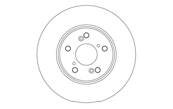 Brake disc DF6762S TRW
