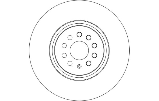 Brake disc DF6771S TRW