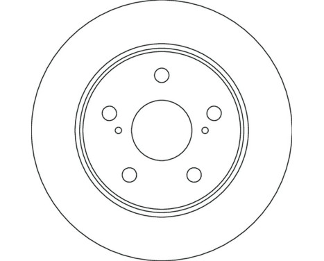Brake disc DF6773 TRW