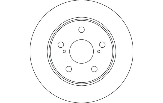 Brake disc DF6773 TRW