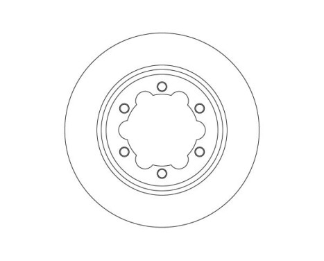 Brake disc DF6774S TRW