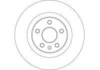 Brake disc DF6776S TRW