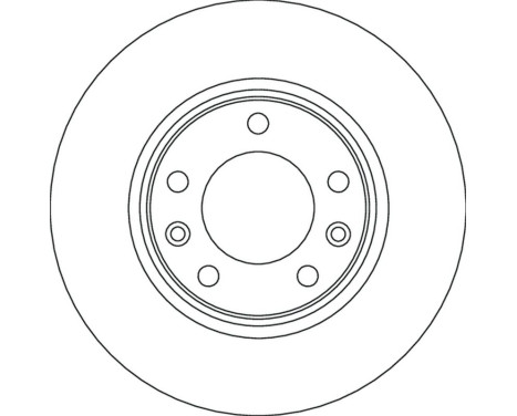 Brake disc DF6780 TRW