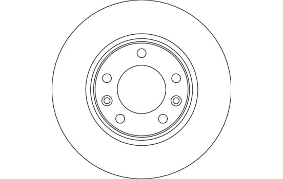 Brake disc DF6780 TRW