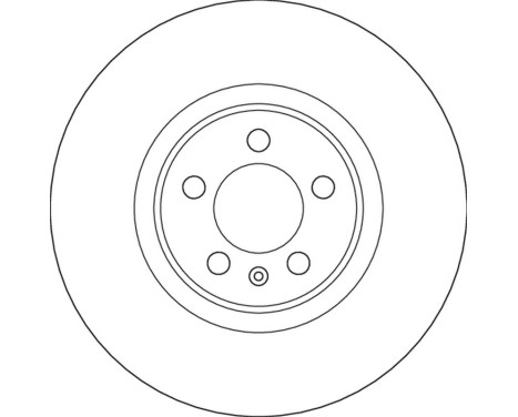 Brake disc DF6797S TRW