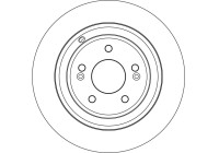 Brake disc DF6814 TRW