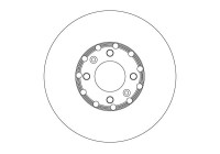Brake disc DF6818 TRW