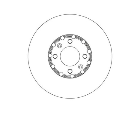Brake disc DF6818 TRW