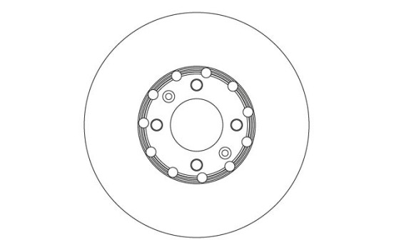 Brake disc DF6818 TRW