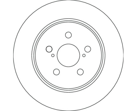 Brake disc DF6828 TRW