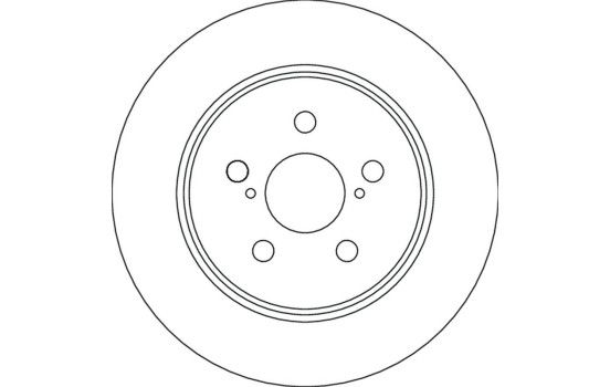Brake disc DF6828 TRW