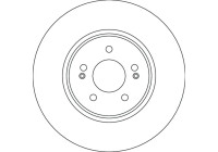 Brake disc DF6829S TRW