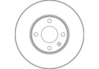 Brake disc DF6831 TRW