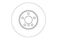 Brake disc DF6834S TRW
