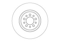 Brake disc DF6837S TRW