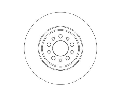 Brake disc DF6837S TRW