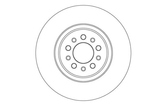 Brake disc DF6837S TRW