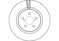 Brake disc DF6851 TRW