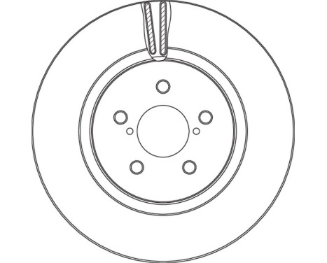 Brake disc DF6851 TRW