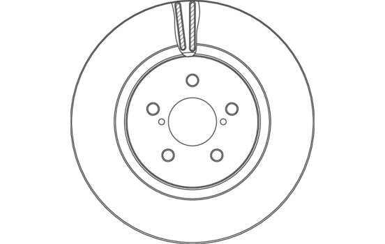 Brake disc DF6851 TRW