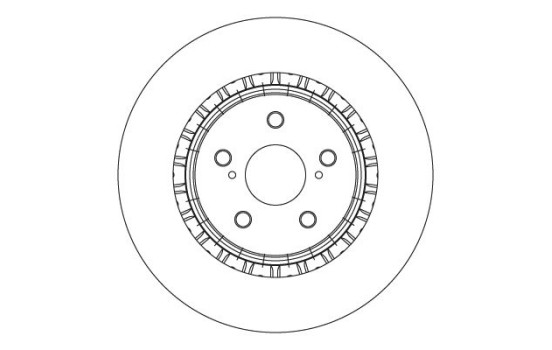 Brake disc DF6858S TRW
