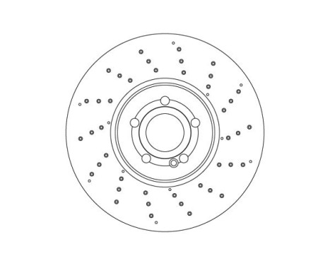 Brake disc DF6865S TRW