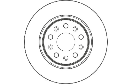Brake disc DF6869S TRW