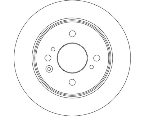 Brake disc DF6875 TRW