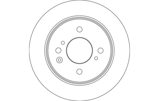 Brake disc DF6875 TRW