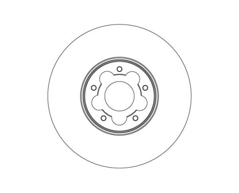 Brake disc DF6877S TRW