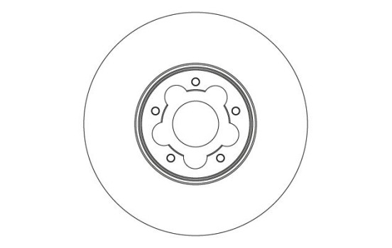 Brake disc DF6877S TRW